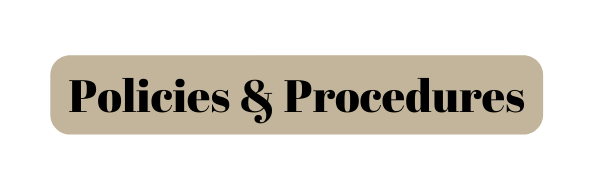 Policies Procedures